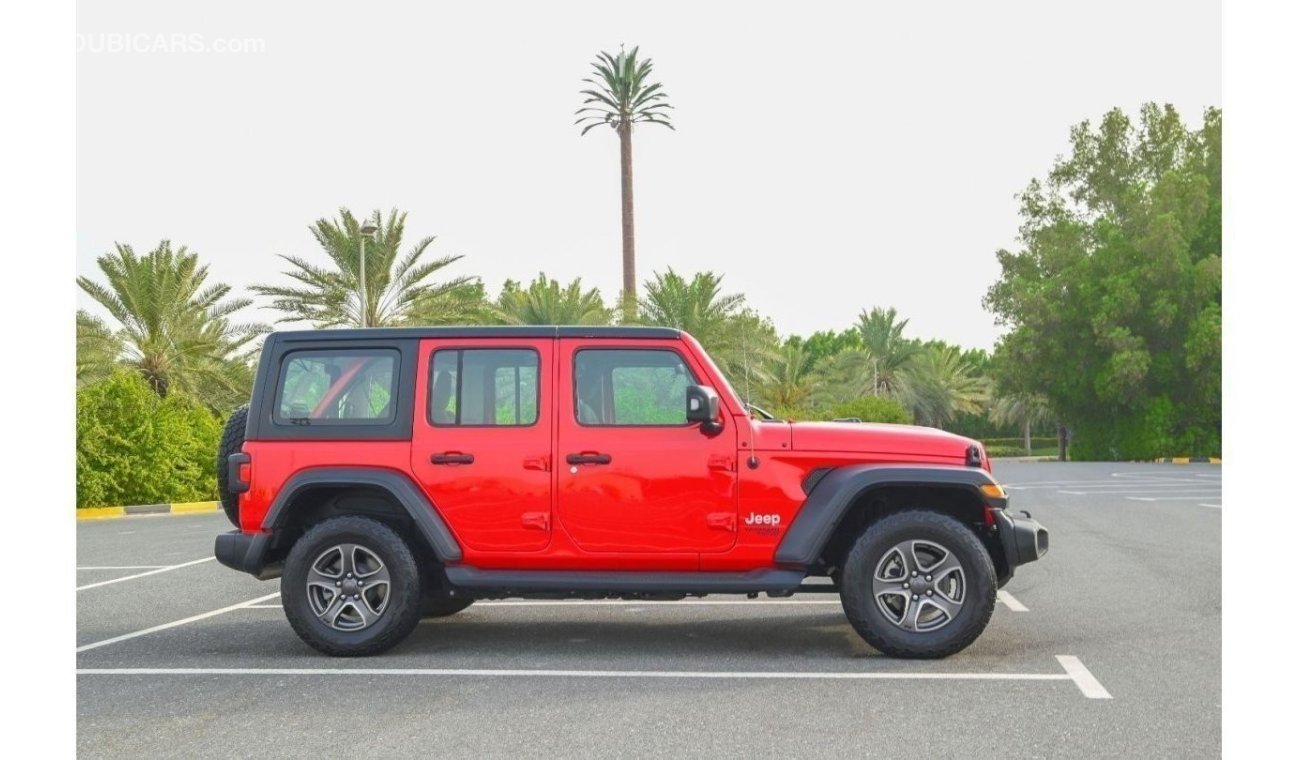 Jeep Wrangler Unlimited Sport AED 1,997/month 2019 | JEEP WRANGLER UNLIMITED | SPORT GCC | FULL JEEP SERVICE HISTO