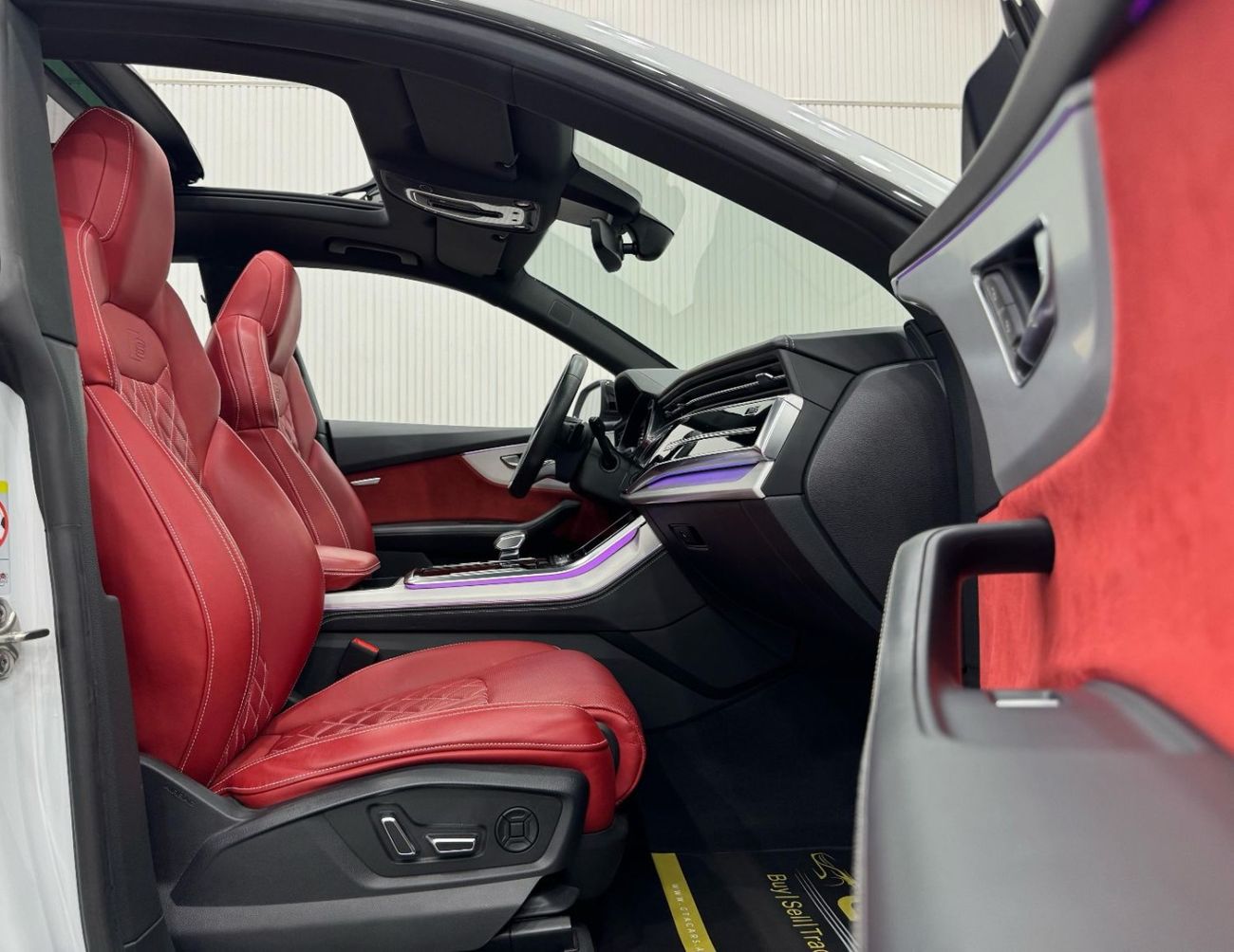 أودي Q8 55 TFSI quattro S Line 3.0L 2021 Audi Q8 S-Line 55TFSI Quattro, 2026 Audi Warranty + Service Pack, F