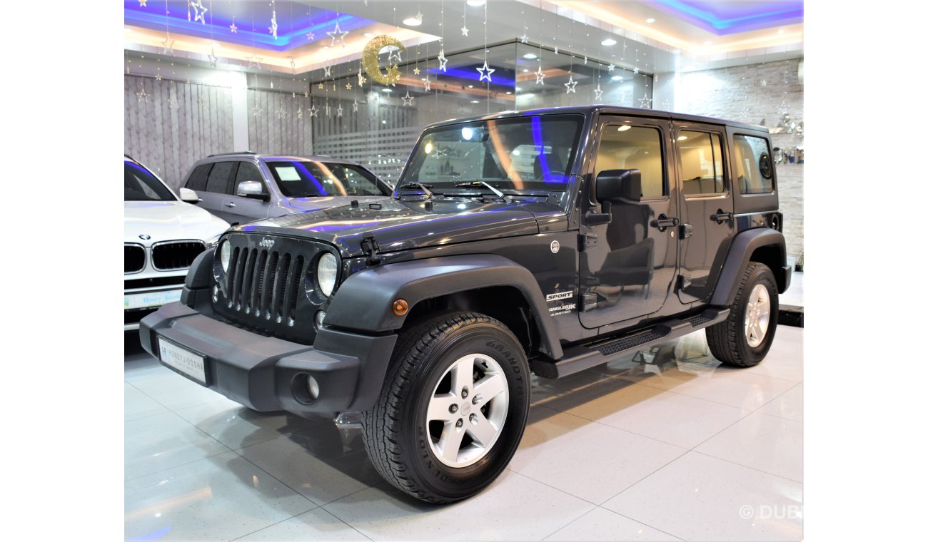 Jeep Wrangler Jeep Wrangler JK UNLIMITED SPORT 2018 Model!! in Grey Color! GCC Specs ORIGINAL PAINT ( صبغ وكاله ) 