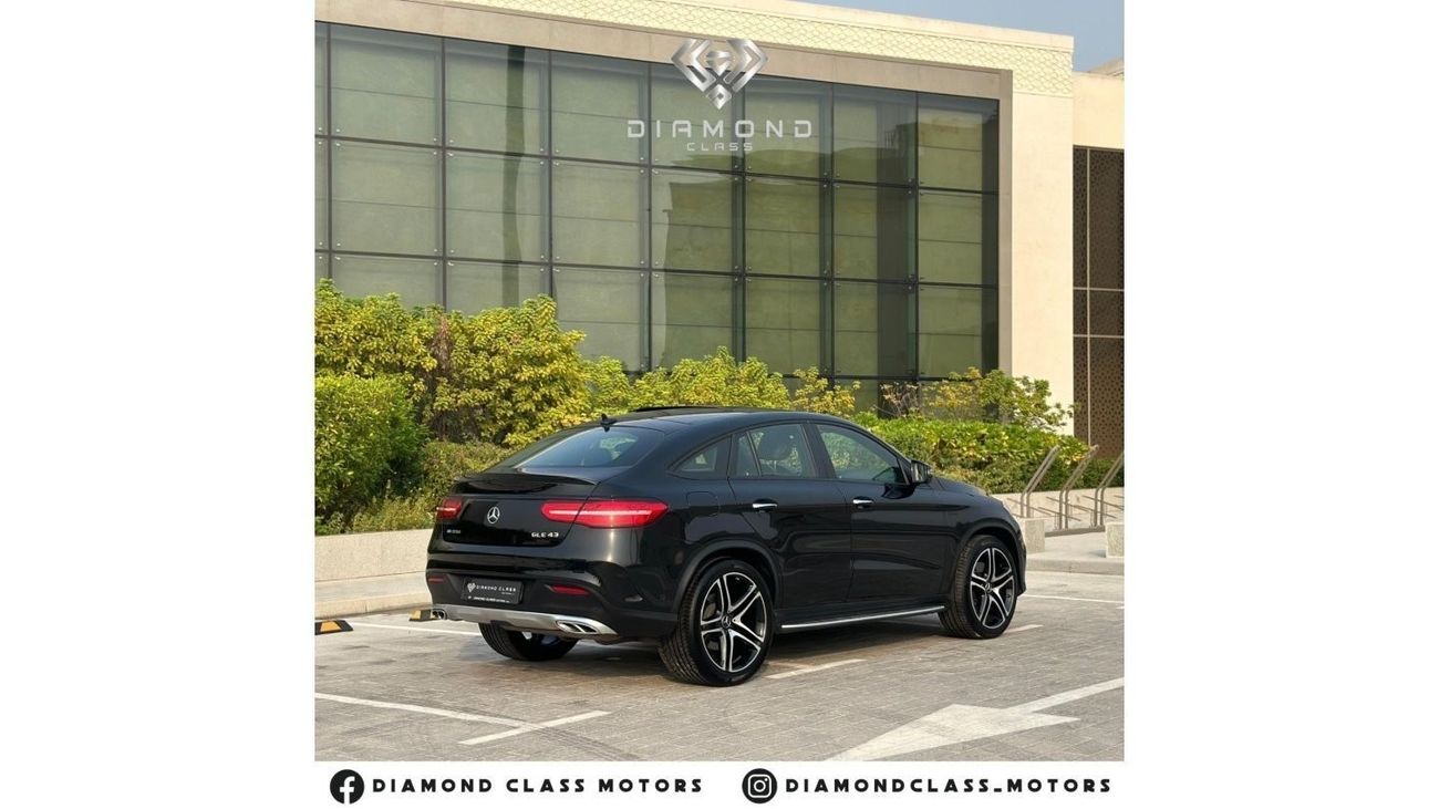 Mercedes-Benz GLE 43 AMG Coupe Mercedes GLE 43 AMG   Black Edition  V6-Biturbo Panoramic  Full Option  GCC 2018 Under Warrant