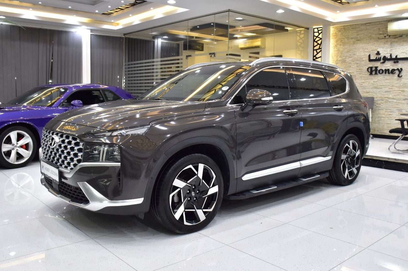 هيونداي سانتا في EXCELLENT DEAL for our Hyundai SantaFe 3.5L ( 2023 Model ) in Grey / Brown Color GCC Specs