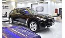 Infiniti QX70 EXCELLENT DEAL for our Infiniti QX70 ( 2014 Model ) in Black Color GCC Specs