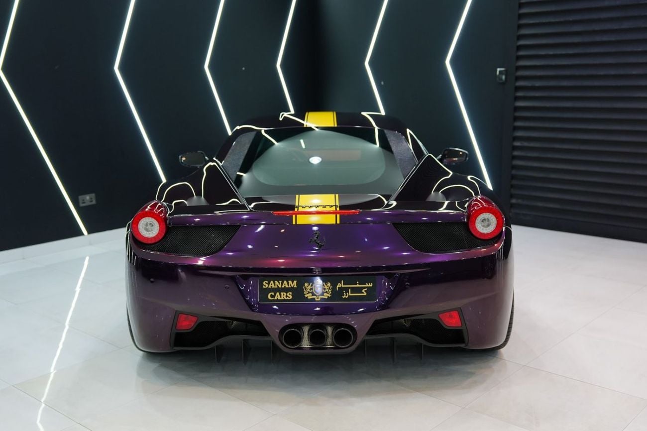 فيراري 458 إيطاليا STD 2014 Ferrari 458 Italia, Carbon Fiber Driver Zone + LEDs, GCC Specs!!