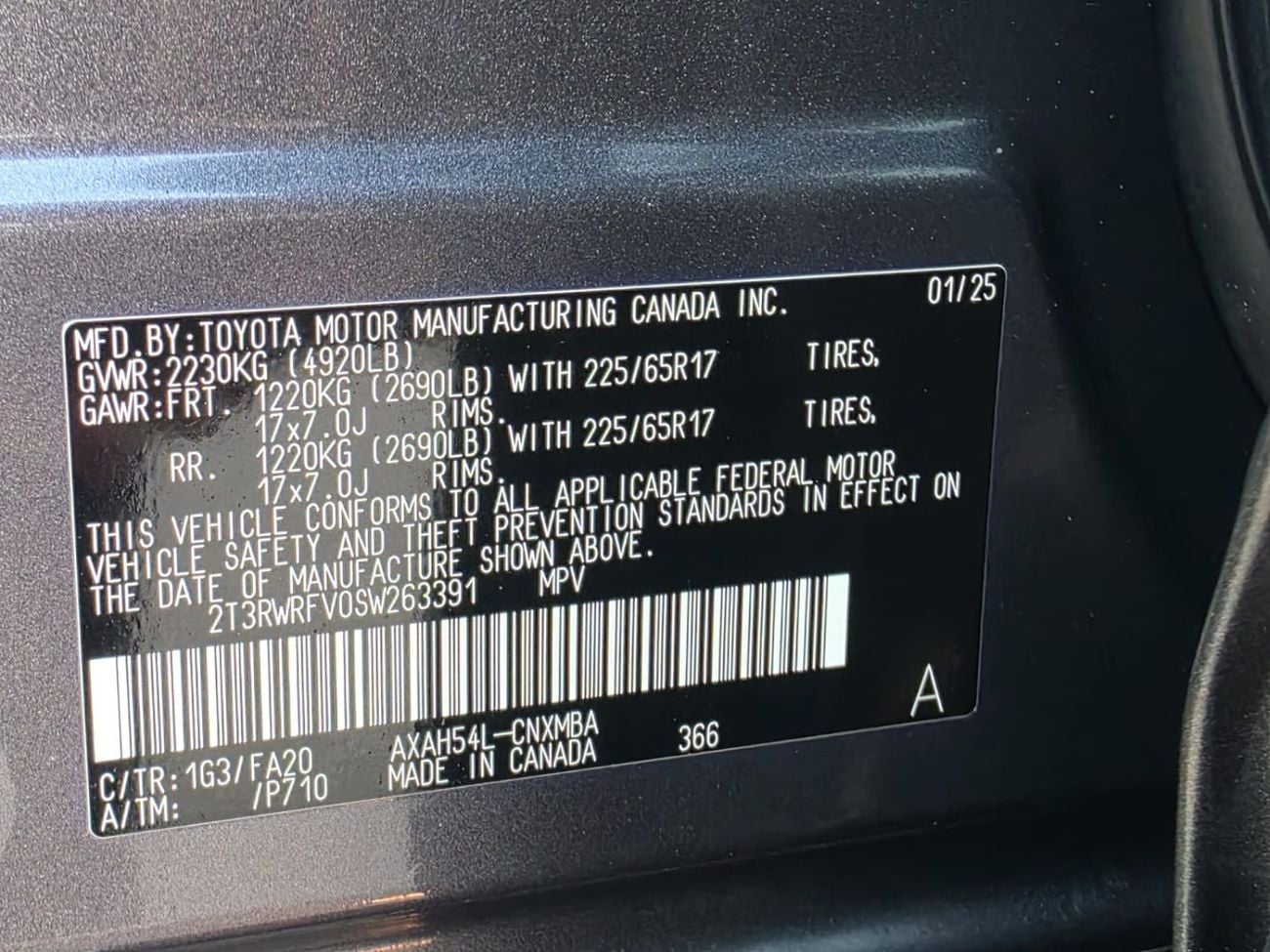 Toyota RAV4 XLE HEV 2025 Model hybrid engine Sunroof , Push button , leather seats and low mileage 6519 onlye