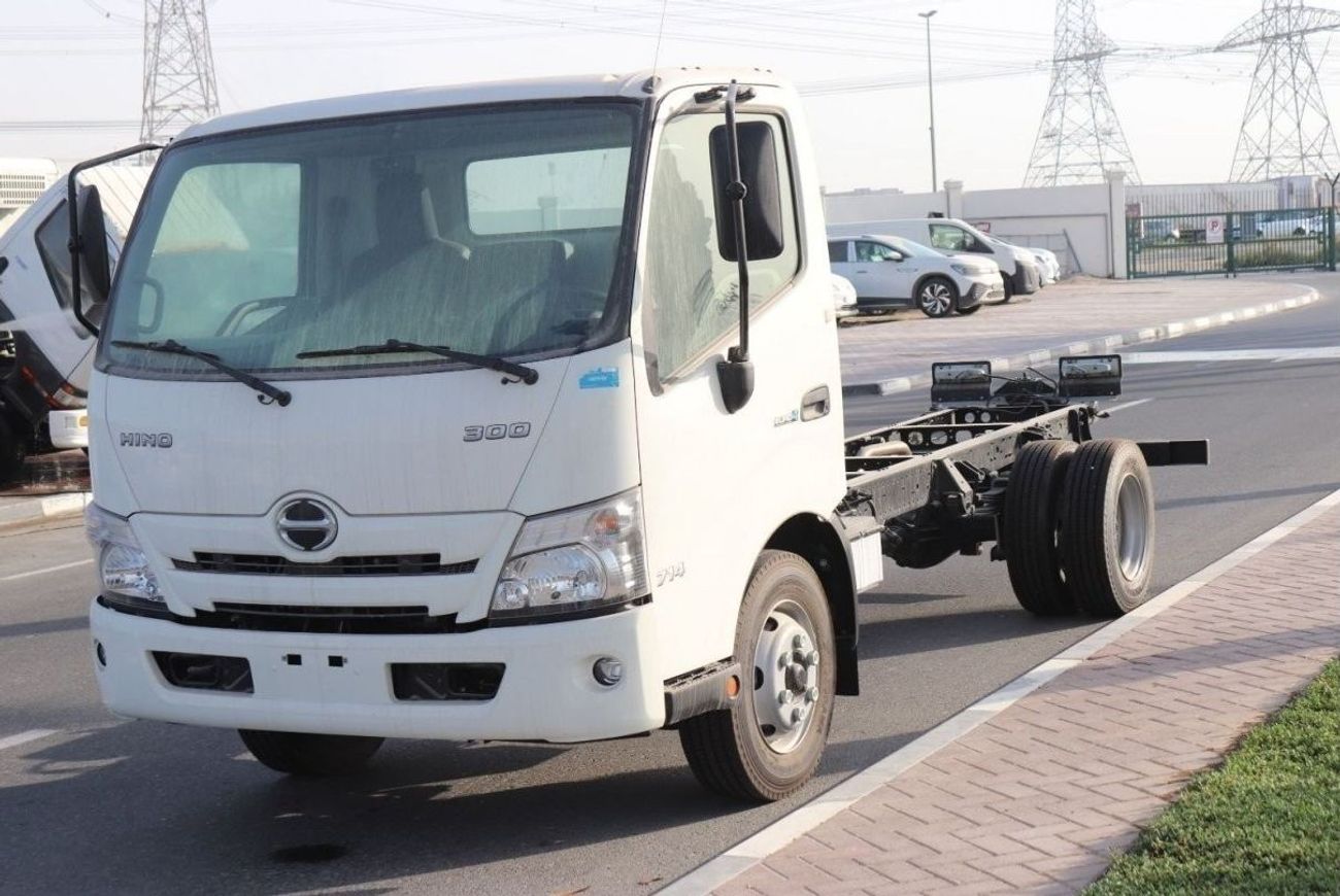 هينو 300 714 Chassis, 4.2 Tons (Approx.), Single cabin with TURBO, ABS and AIR BAG, 300 Series Diesel, MODEL