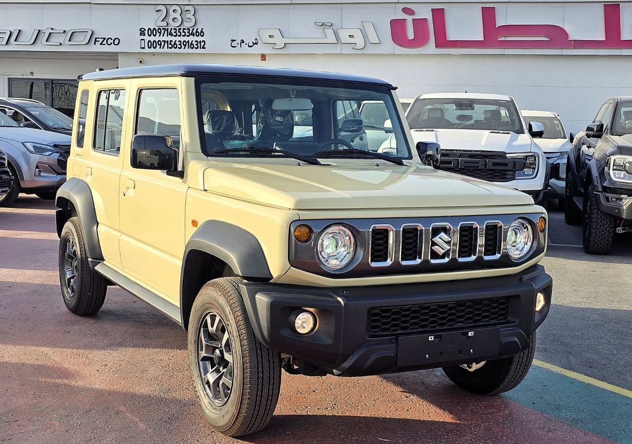 سوزوكي جيمني SUZUKI Jimny GLX 1.5L AT SUV 4WD 5Doors beige color with black roof gcc 2026 model