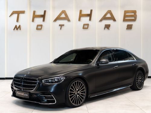 Mercedes-Benz S 500 4MATIC 3.0L S-Class 4Matic | 2021 | Matte Black | Fully Loaded | Excellent Condition