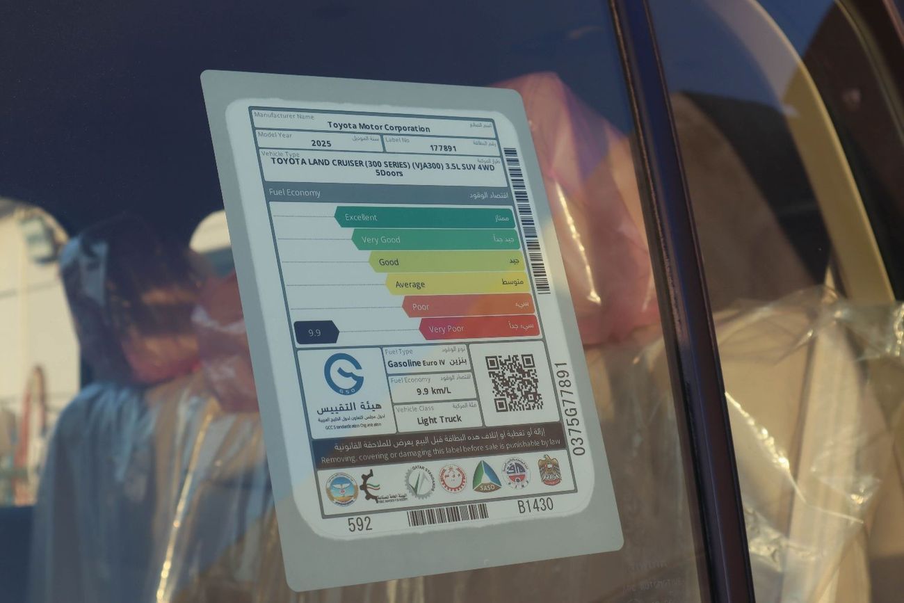 تويوتا لاند كروزر 2025 Toyota Land Cruiser GXR 3.5L (Full Option, Gray Color)