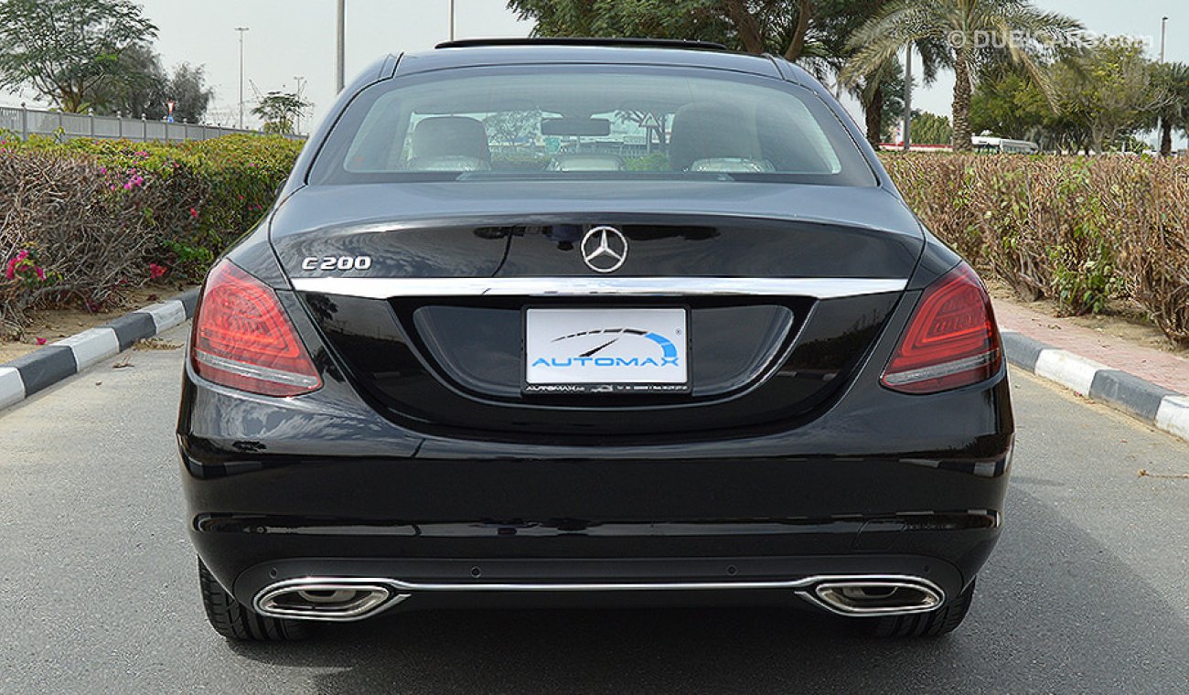 Mercedes-Benz C200 AMG 2019, Sedan, GCC, 0km with 2 Years Unlimited Mileage Warranty from Dealer