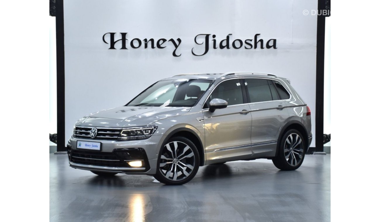 Volkswagen Tiguan EXCELLENT DEAL for our Volkswagen Tiguan R-Line 4Motion ( 2019 Model ) in Beige / Silver Color GCC S