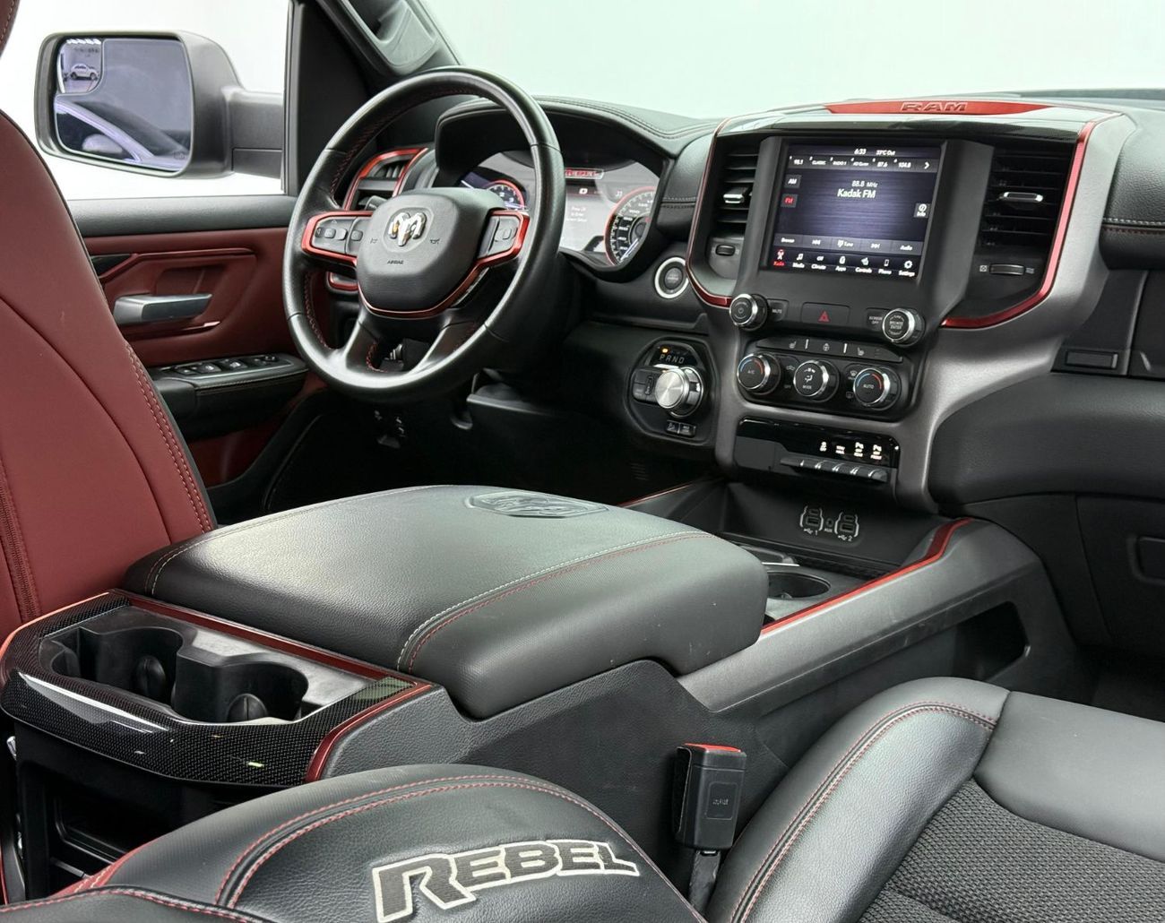 رام 1500 Rebel Crew Cab 5.7L 2021 RAM 1500 Rebel, 5.7L V8 4WD, 395bhp, 8 Speed Auto Gearbox. AED 155,000 or A