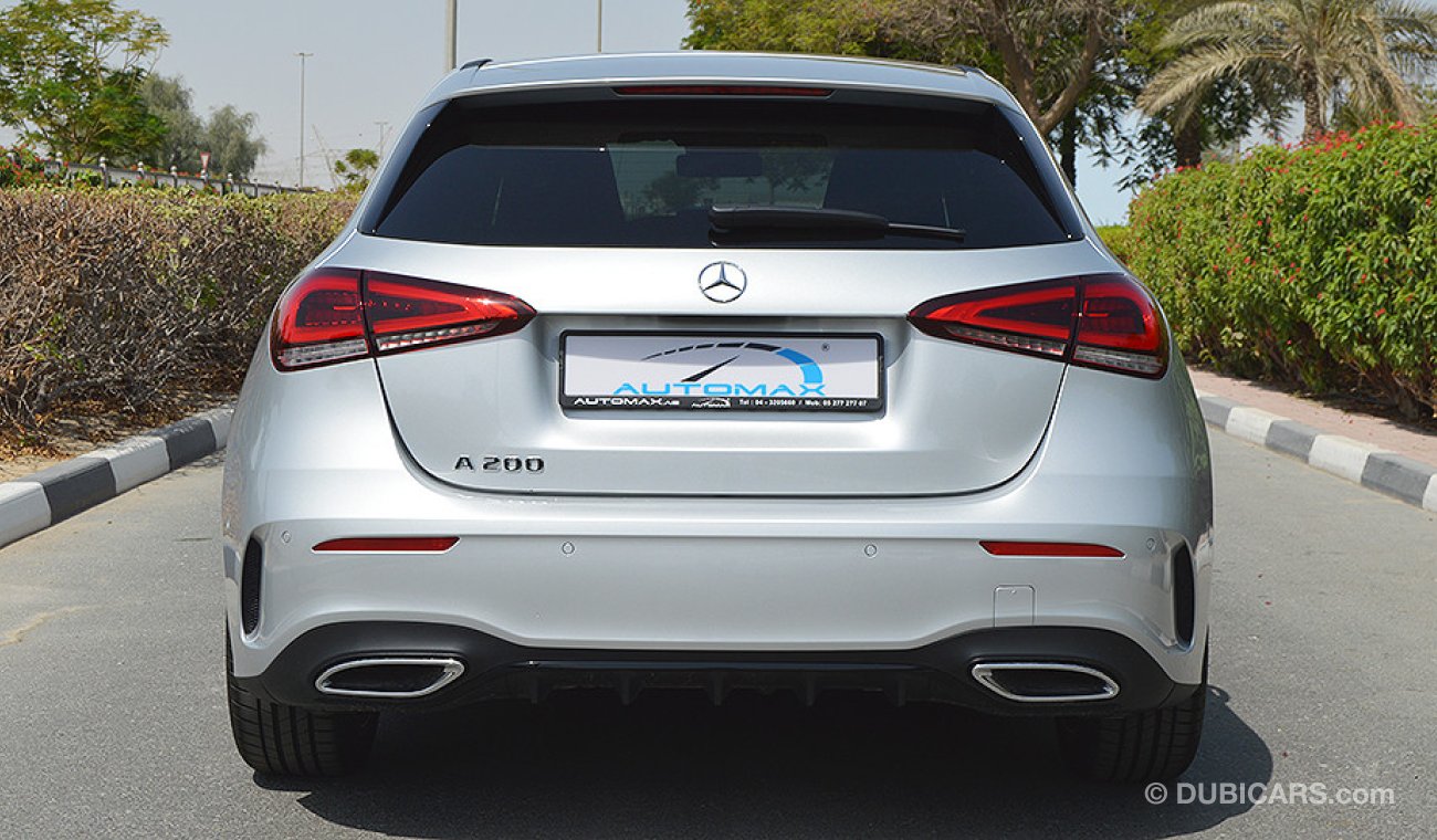 Mercedes-Benz A 200 AMG 2018, I4-Turbo GCC, 0km with 2 Years Unlimited Mileage Dealer Warranty