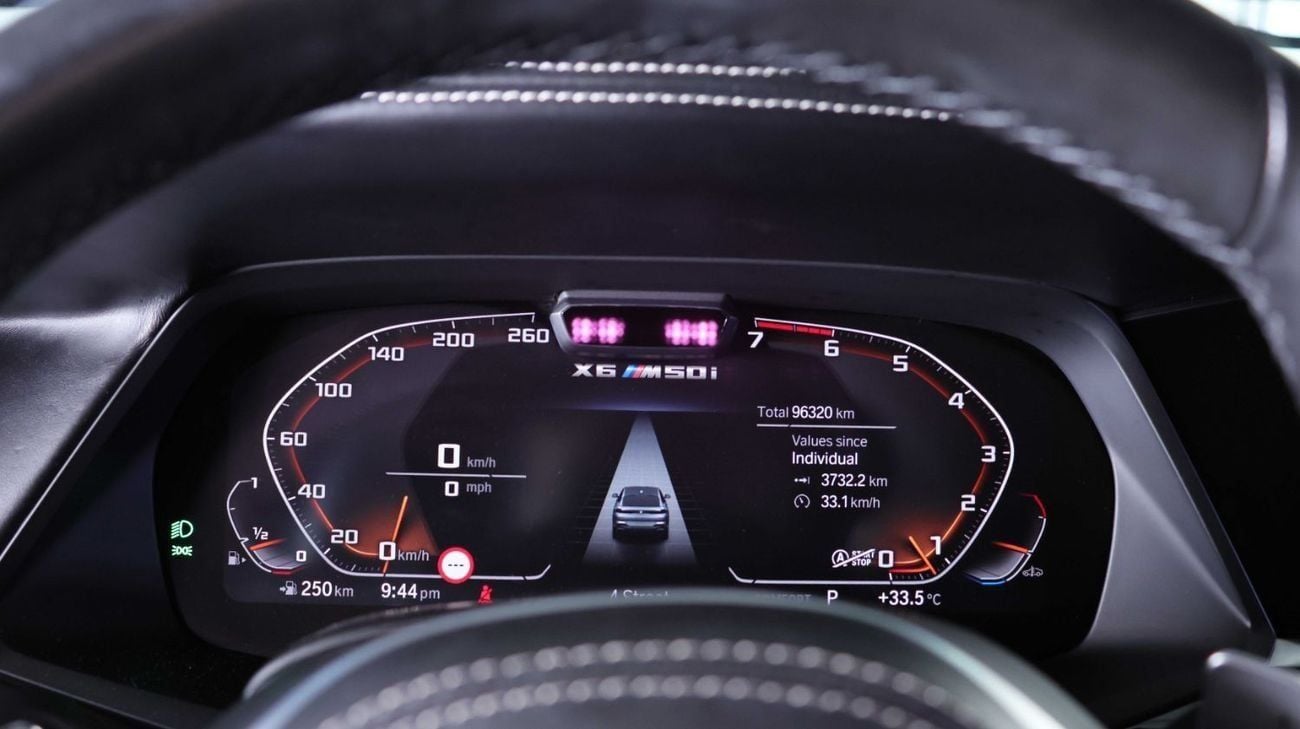 BMW X6 M50i 4.4L GCC-High Specifications-AGMC Warranty Service contract till 09/2026-M Sport Package