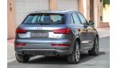 Audi Q3 40 TFSI S-Line 2018 GCC under Agency Warranty with Zero Down-Payment.