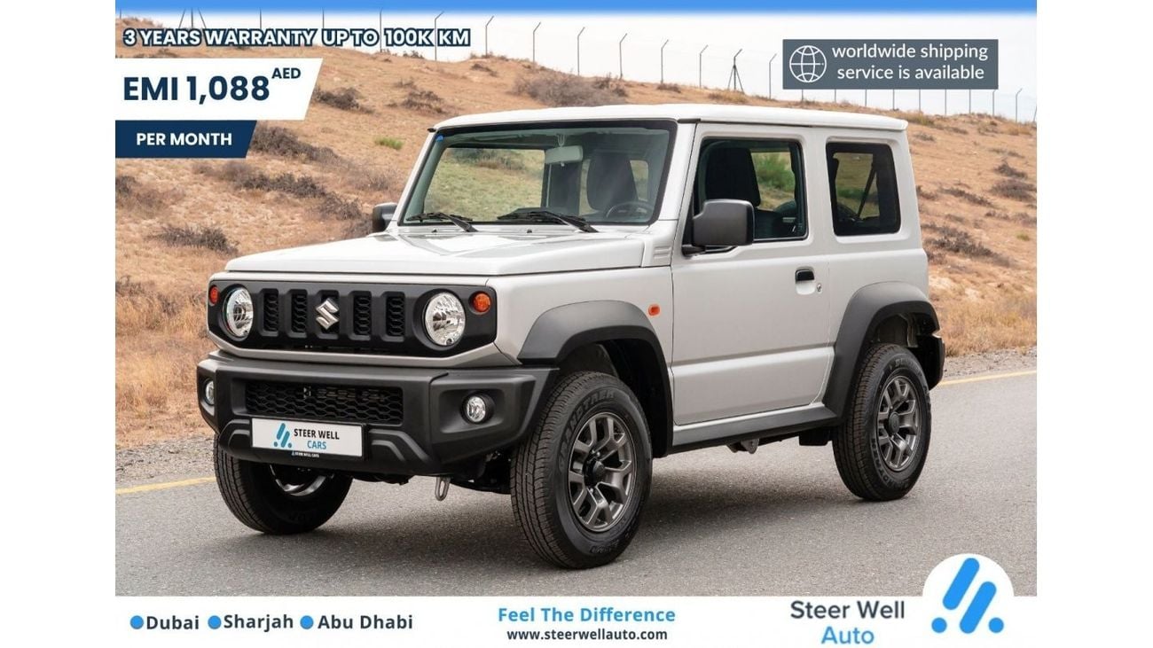 سوزوكي جيمني GL V4 1.5L Petrol MT 2024 / 3 Doors - 4 Seats / Steering Audio Control / Book now