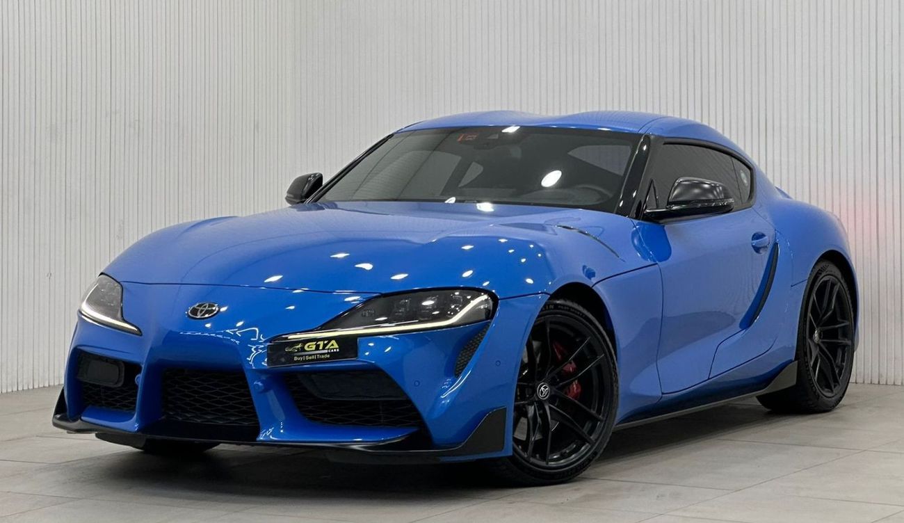 Toyota Supra GR Blue Edition 2021 Toyota Supra GR A91 Blue Edition, NOV 2026 Al Futtaim Warranty, Full Service Hi