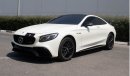 Mercedes-Benz S 63 AMG Coupe NEW ARRIVAL = FREE REGISTRATION=WARRANTY=MERCEDES S63 V8 AMG COUPE 2015 = BODYKIT S63 2019=GCC SPECS