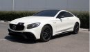 مرسيدس بنز S 63 AMG كوبيه NEW ARRIVAL = FREE REGISTRATION=WARRANTY=MERCEDES S63 V8 AMG COUPE 2015 = BODYKIT S63 2019=GCC SPECS