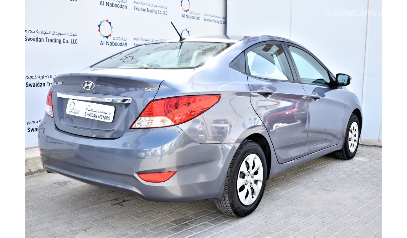 Hyundai Accent 1.6L GL 2017 GCC DEALER WARRANTY