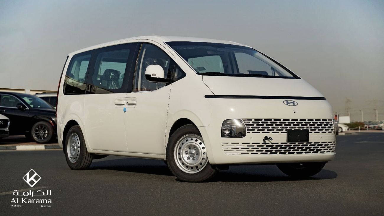 هيونداي ستاريا محرك سعة 3.5 لتر، ناقل حركة أوتوماتيكي، 11 مقعدًا، زر تشغيل، مثبت سرعة، كاميرا بزاوية 360 درجة، تحكم