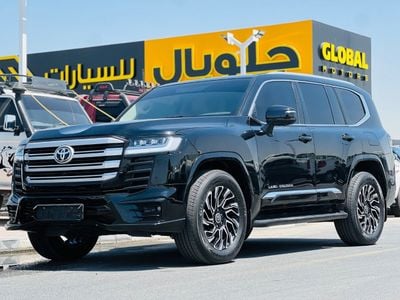 Toyota Land Cruiser GXR TOYOTA: Land Cruiser TWIN TURBO ENGINE : 3.5L 6 cylinder PETROL MODEL : 2023 COLLAR : BLACK INTERIOR