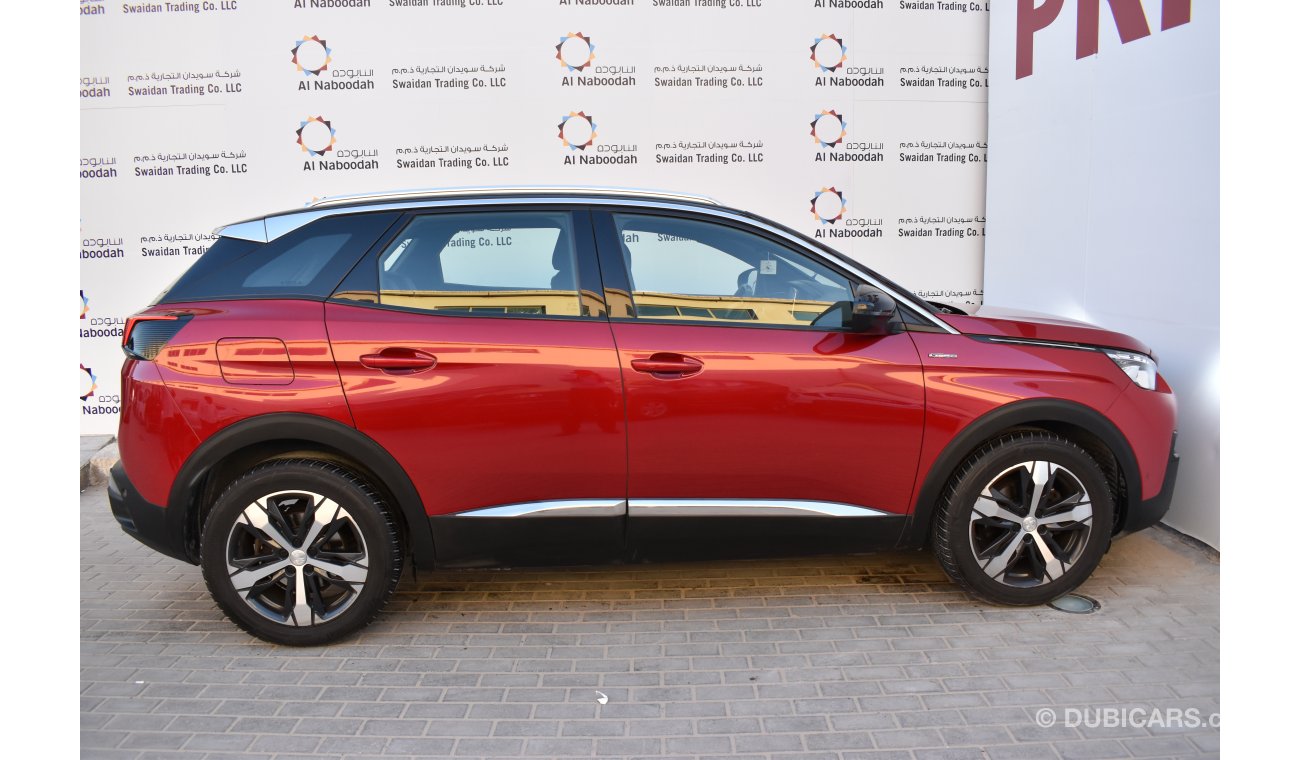 Peugeot 3008 1.6L GT LINE 2018 GCC SPECS WITH AGENCY WARRANTY AND SERVICE CONTRACT