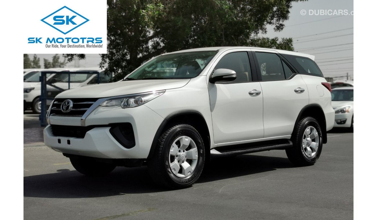 Toyota Fortuner 2.7L Petrol, 17" Tyre, DRL LED Headlights, Power Locks, Fabric Seats, Radio, AUX-USB, (LOT # 807)