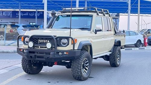 تويوتا لاند كروزر بيك آب Heavy Duty Double Cabin Pickup RHD 4.5L 1VD-FTV V8 Diesel Engine Manual Transmission 4WD 5 Seats 4 D