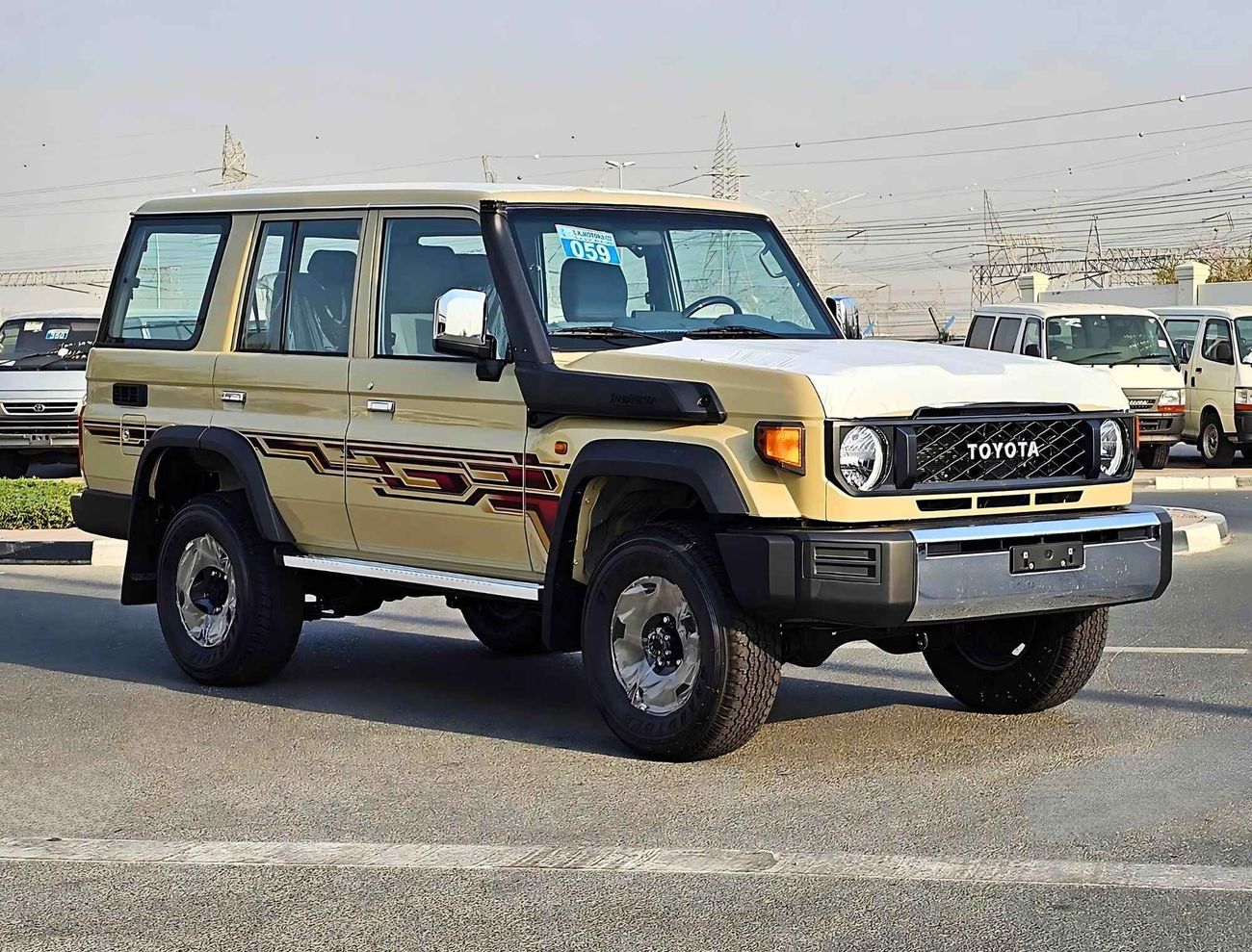 تويوتا لاند كروزر 70 4.0L PETROL V6, WOOD,STEERING / WINCH SNORKEL,HIGH OPTION (CODE# 68030)