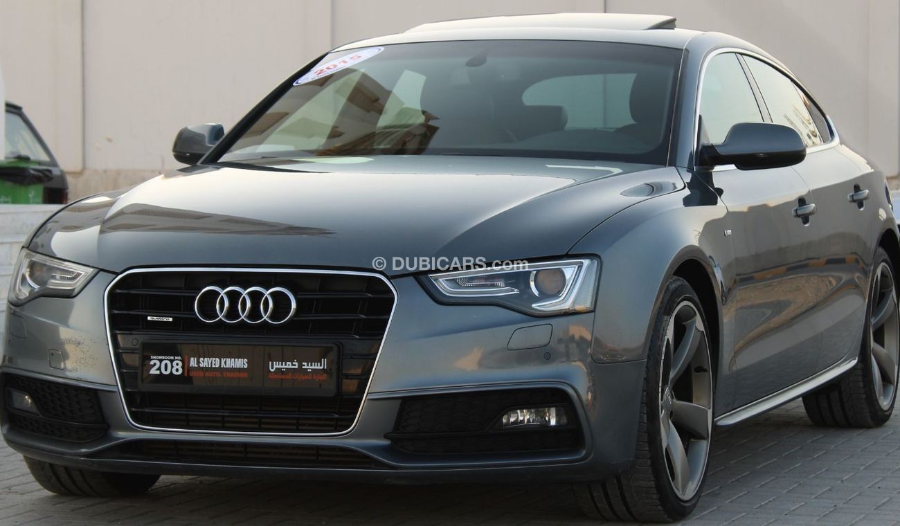 أودي A5 45 TFSI quattro S-لاين (سبورت بلس) أودي 2015 خليجي بحالة الوكالة بدون صبغ بدون حوادث فل أوبشن