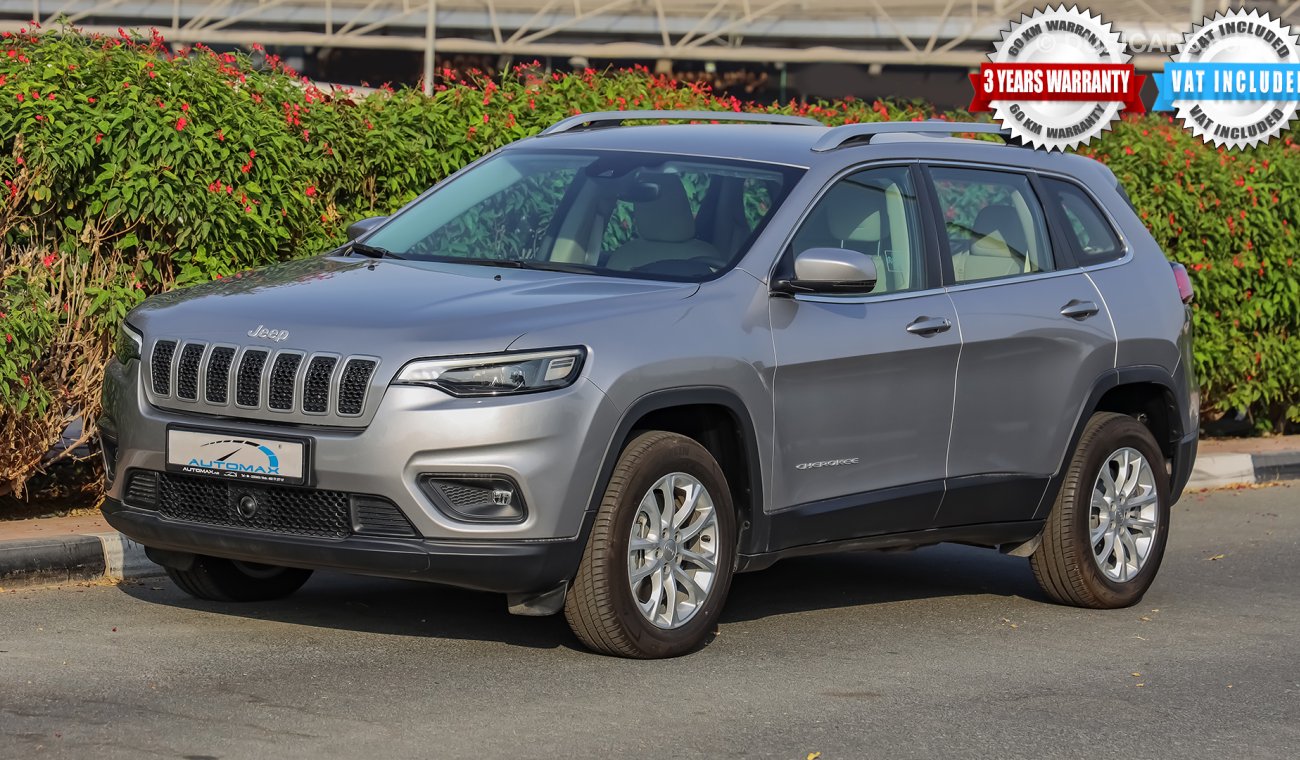 Jeep Cherokee Longitude 4X4 V4 , GCC , 2019 , 0Km , W/3 Yrs or 100K Km WNTY