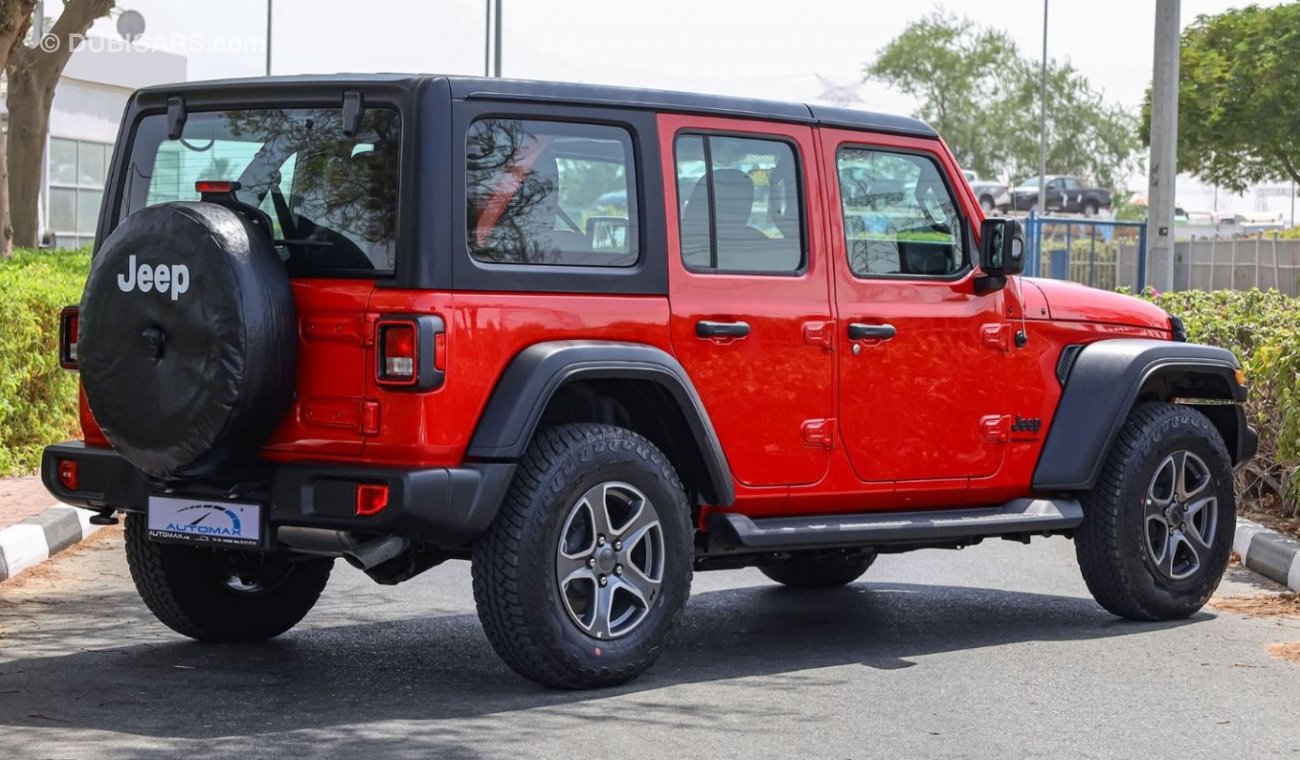 Jeep Wrangler Unlimited Sport Plus 3.6L V6 , 2023 Без пробега , (ТОЛЬКО НА ЭКСПОРТ)