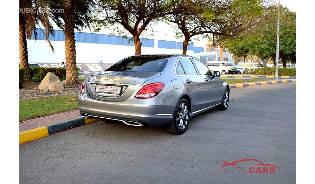 Mercedes-Benz C200 - ZERO DOWN PAYMENT - 2,100 AED/MONTHLY - FSH/EMC - UNDER WARRANTY