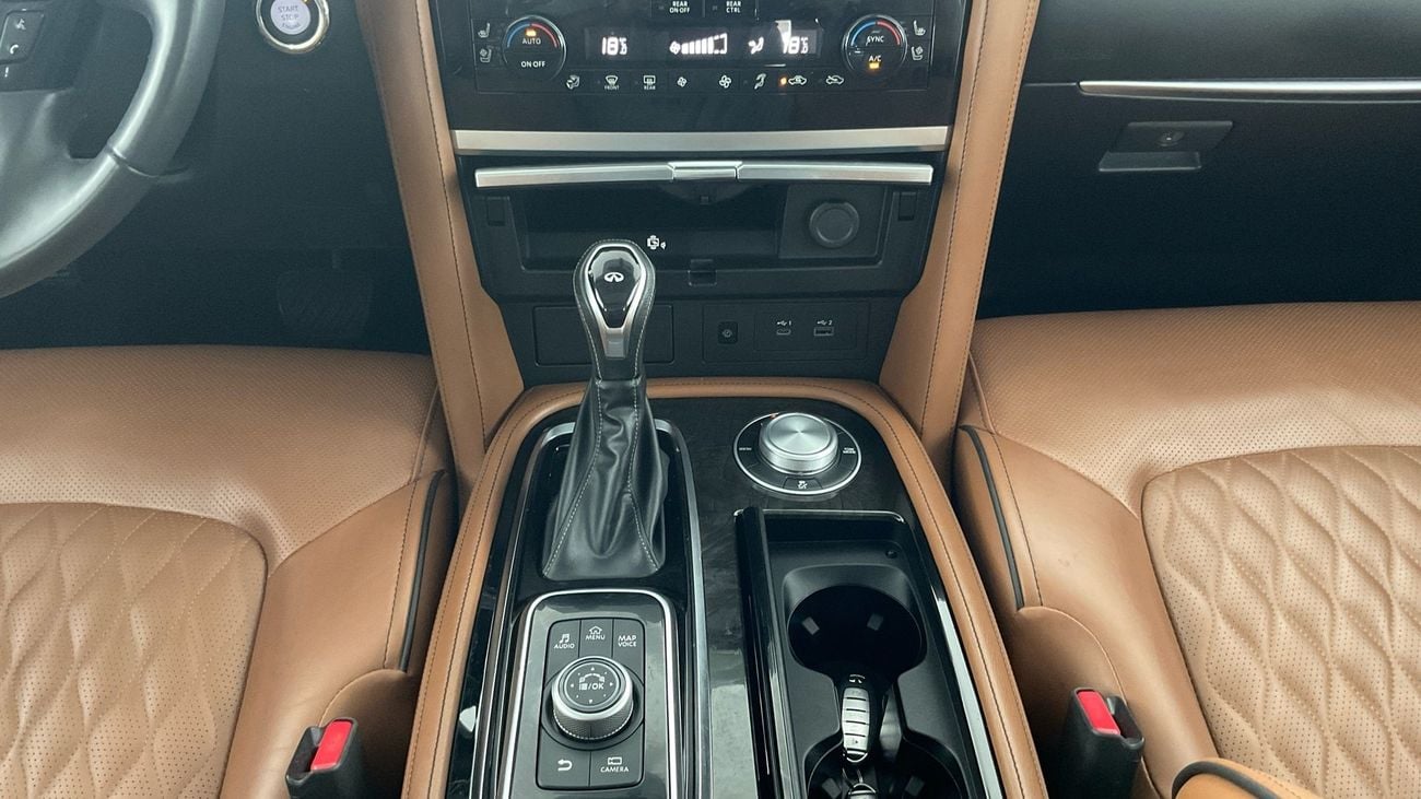 إنفينيتي QX80 5.6 SENSORY PRO AT 4WD 8 SEATS BLACK EDT | شامل الضمان | 0 ﺪﻔﻋﺓ ﺃﻮﻟﻯ