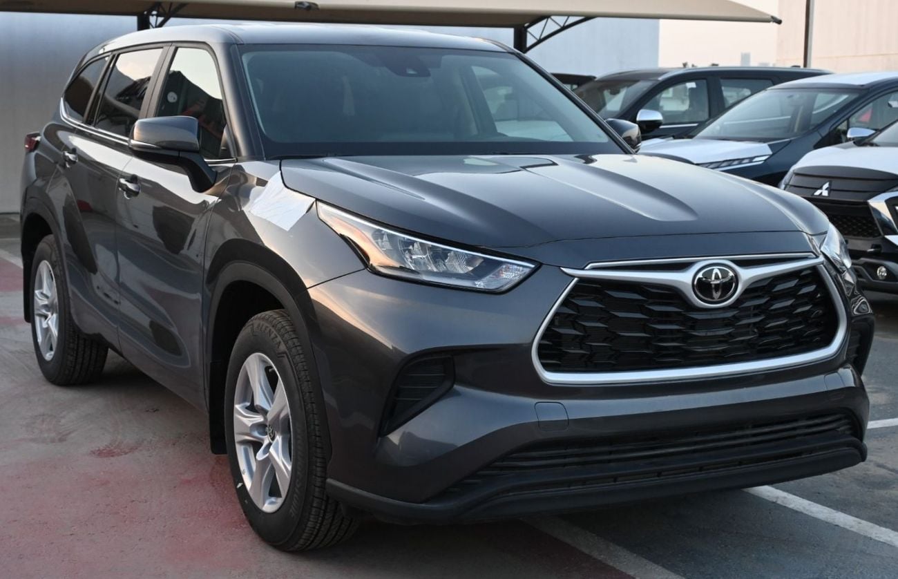 تويوتا هايلاندر Toyota Highlander 2023model 2.4L LE Turbo AWD Petrol engine Colour Grey Transmission Automatic Inter