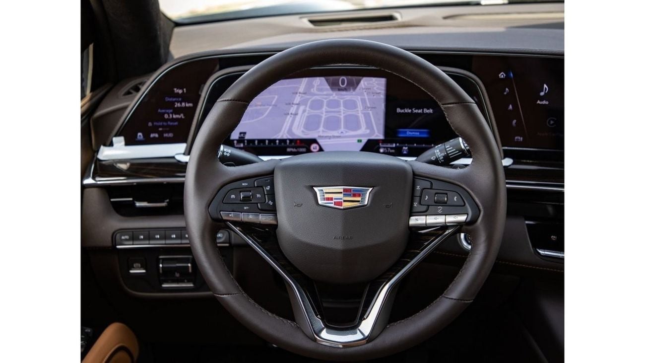 Cadillac Escalade Sport 4WD + TV BLACK EDITION/GCC/3 years warranty. For Local Registration +10%