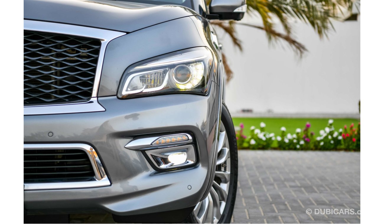 Infiniti QX80 5.6L V8 - 2 Y Warranty! - GCC - AED 2,330 PER MONTH - 0% DOWNPAYMENT