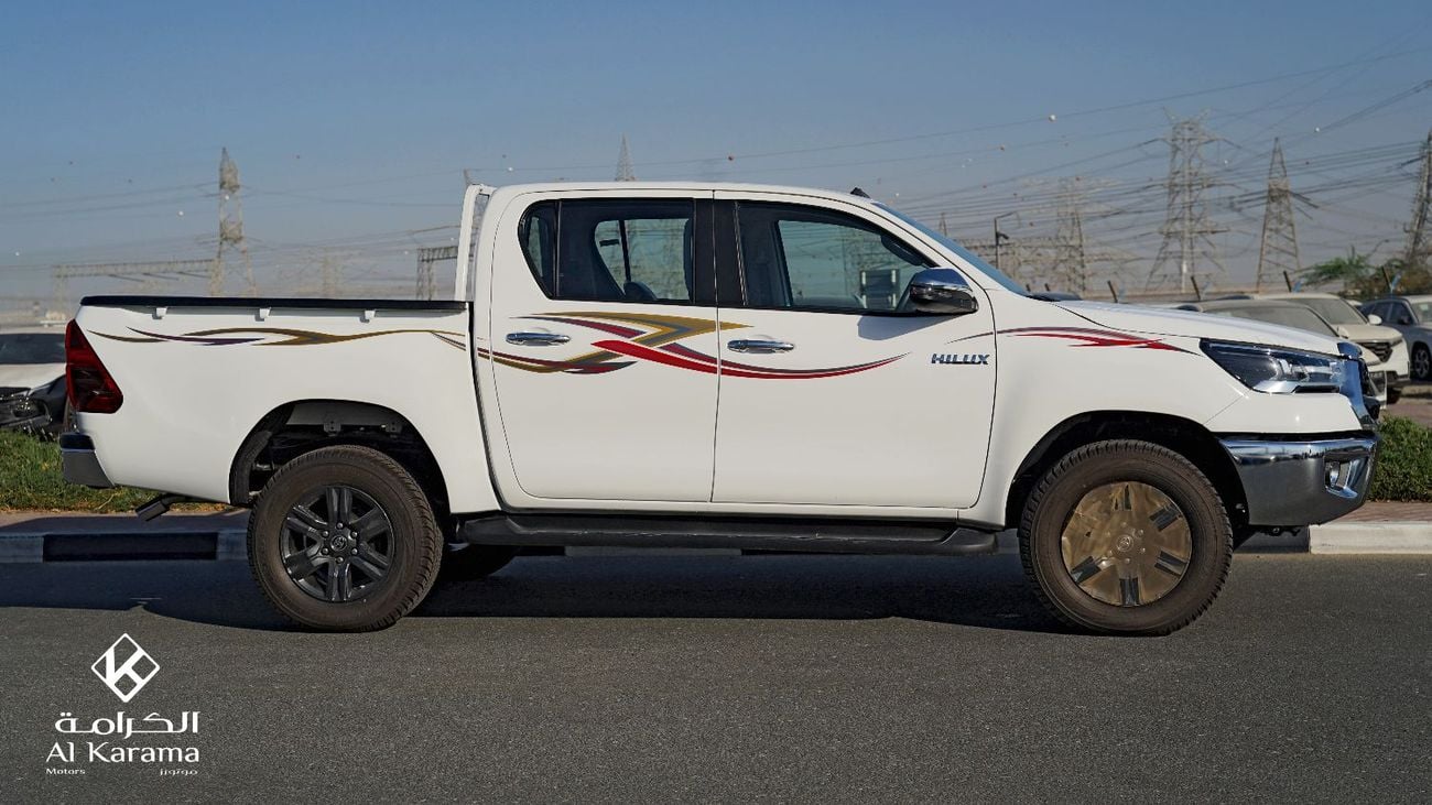 تويوتا هيلوكس GLX SR5 - 2.7L Petrol Engine with Automatic Transmission - Bed Liner - 4x4 - Rear Camera