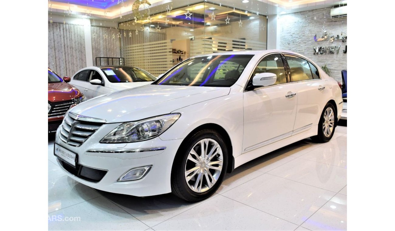 Hyundai Genesis AMAZING Hyundai Genesis 3.8 2014 Model!! in White Color! GCC Specs