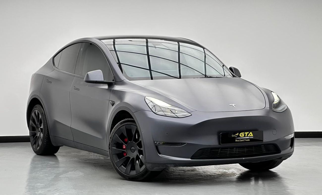 تسلا موديل Y 2022 Tesla Model Y Long Range, Sep 2026 Tesla Warranty, Tesla Full Service History, GCC