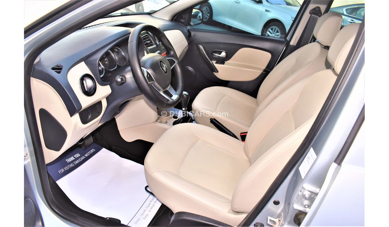 Renault Symbol AED 742 PM | 1.6L PE GCC WARRANTY