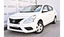 Nissan Sunny AED 479 PM | 1.5L SV GCC DEALER WARRANTY