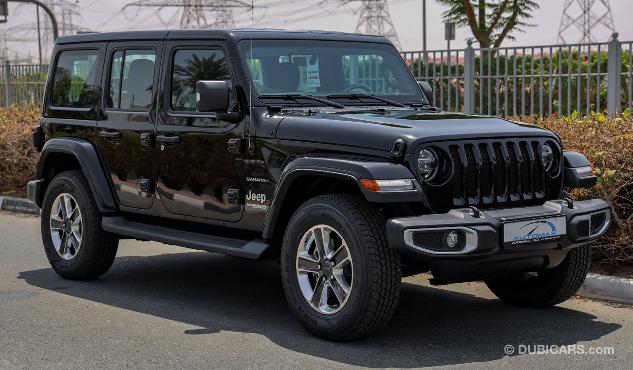 Jeep Wrangler Unlimited Sahara V6 , GCC , 2021 , 0Km , W/3 Yrs or 60K Km WNTY @Official Dealer