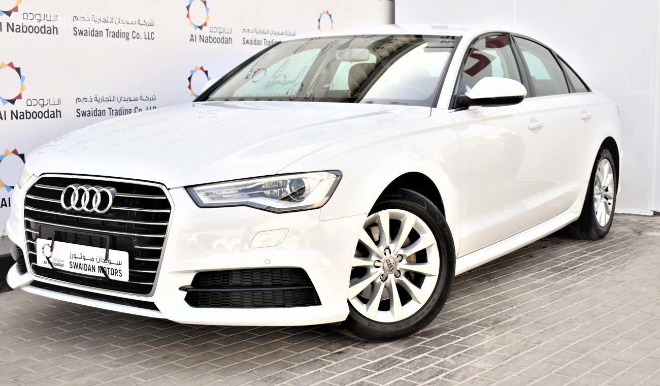 Audi A6 1.8L 35 TFSI 2018 GCC WITHDEALER WARRANTY AND SERVICE CONTRACT UP TO 2022 OR 75,000KM