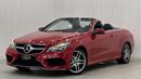 Mercedes-Benz E 250 Std 2014 Mercedes Benz E250 AMG Cabriolet, Service History, Low Kms, GCC