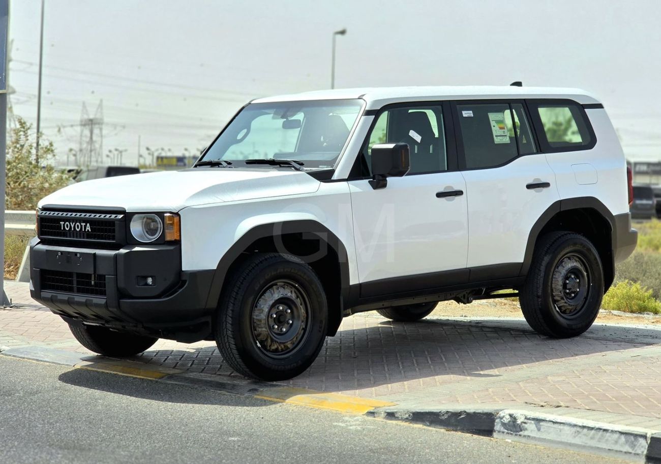 تويوتا برادو TOYOTA PRADO PETROL 2.4T - URBAN - E - FULLY BASIC - 2025 MODEL - WHITE INSIDE BLACK - OMANI