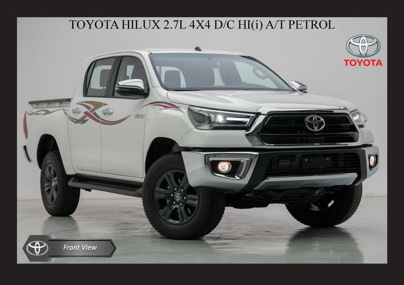 تويوتا هيلوكس #Am TOYOTA HILUX 2.7L 4X4 D/C HI(i) A/T PTR 2025 Export only