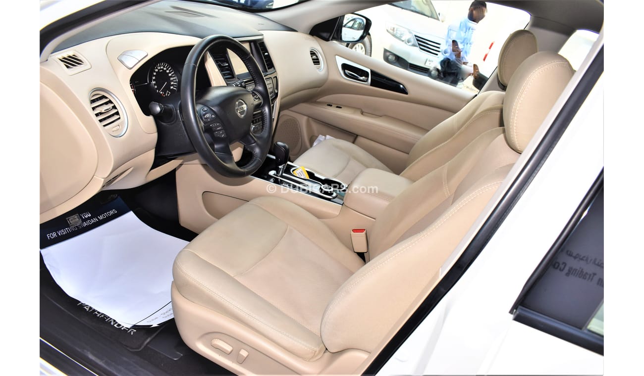 Nissan Pathfinder AED 1359 PM | 3.5L LE V6 4WD GCC DEALER WARRANTY