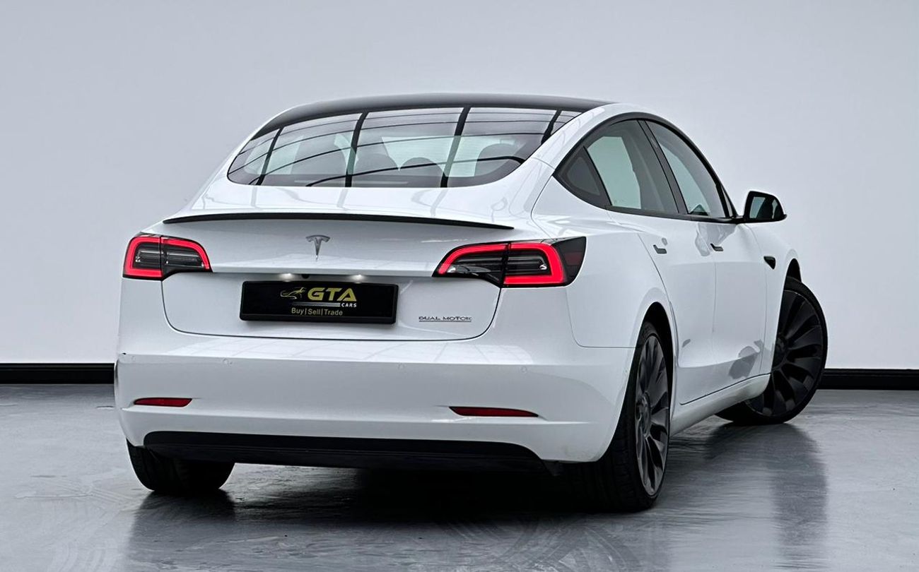 تسلا موديل 3 2022 Tesla Model 3 Performance, March 2026 Warranty, March 2030 Battery Warranty, FSH, GCC