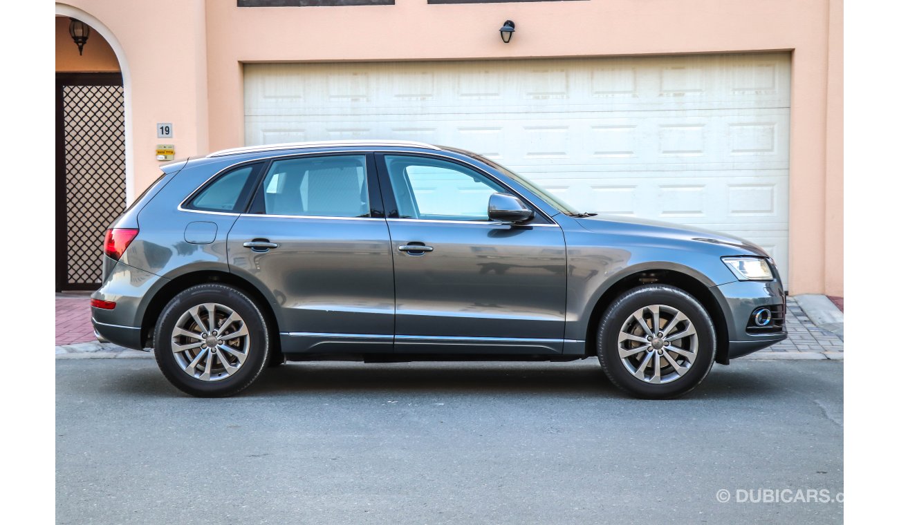 Audi Q5 2.0L 2014 GCC under Warranty with Zero Down-Payment.